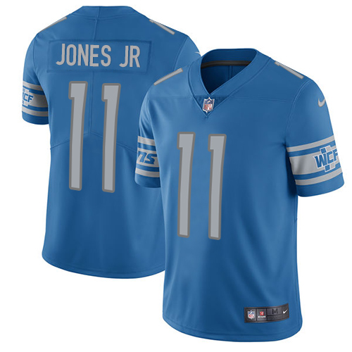 Nike Lions #11 Marvin Jones Jr Blue Team Color Men's Stitched NFL Vapor Untouchable Limited Jersey - Click Image to Close
